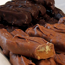 thumbnail image of chocolate covered pecan toffee