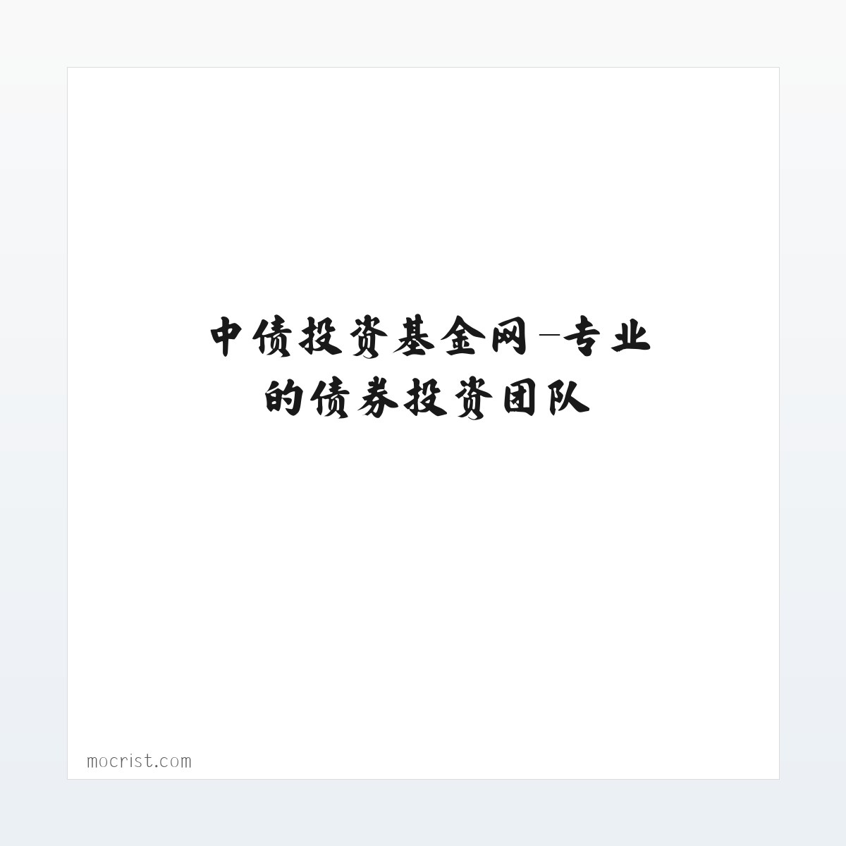 中债投资基金网-专业的债券投资团队 方图